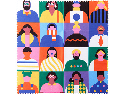 Салфетка для протирания очков с возможностью полноцветной печати