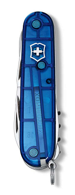 Нож перочинный VICTORINOX Climber, 91 мм, 14 функций, полупрозрачный синий