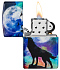 Зажигалка ZIPPO Wolf Design с покрытием 540 Matte, латунь/сталь, разноцветная, матовая, 38x13x57 мм - Фото 3