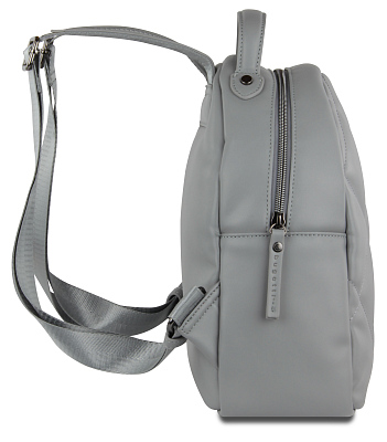Рюкзак женский BUGATTI Cara, серый, полиуретан, 25,5х11х27,5 см, 7 л