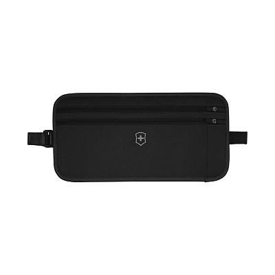 Сумка на пояс VICTORINOX Travel Essentials Security Belt Bag, черная, полиэстер, 28х1х14 см
