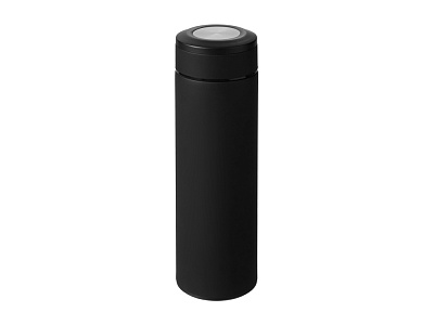 Вакуумный термос Vacuum Flask C1, soft touch, 420мл (Черный/серебристый)