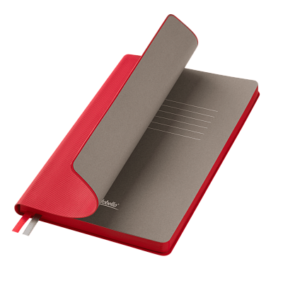 Ежедневник Рейн (Rain) недатированный, красный (без упаковки, без стикера) (Красный, серый)