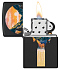Зажигалка ZIPPO Mountain Waterfall с покрытием Black Light, латунь/сталь, черная,матовая 38x13x57 мм - Фото 3