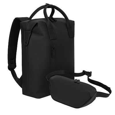 Подарочный набор Madrid (рюкзак, сумка cross body) (Чёрный)