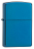 Зажигалка ZIPPO Classic с покрытием Sapphire™, латунь/сталь, синяя, глянцевая, 38x13x57 мм - Фото 1