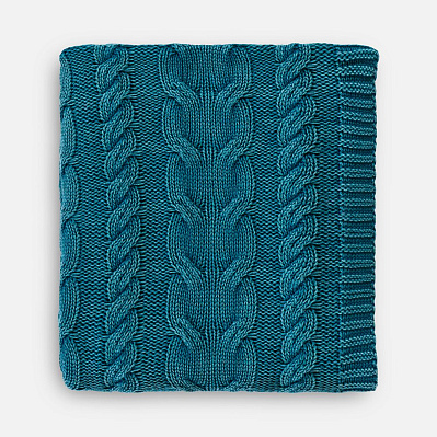 Плед Hygge  (Темно-зеленый)