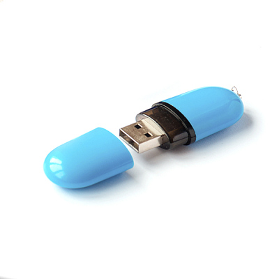 Пластик 04 Капсула софт, синий, 4Гб