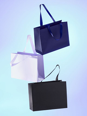 Пакет бумажный Manilla M, синий