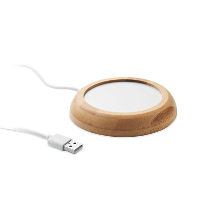 Bamboo mug warmer with USB (Древесный)