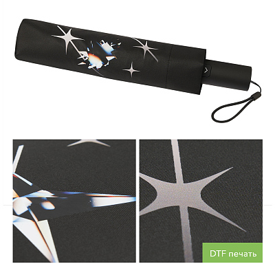 Зонт складной Filton, черный