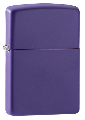 Зажигалка ZIPPO Classic с покрытием Purple Matte, латунь/сталь, фиолетовая, матовая, 38x13x57 мм (Фиолетовый)