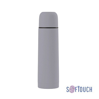 Термос "Крит" 500 мл, покрытие soft touch  (Серый)