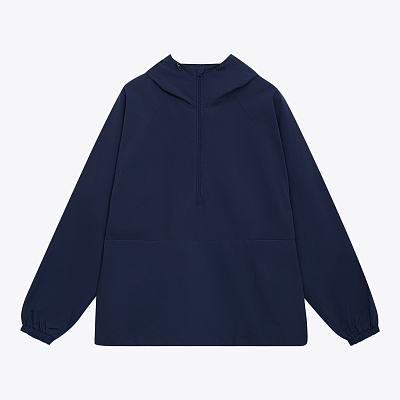 Ветровка (анорак) оверсайз унисекс Риссман (Rissman), темно-синяя, размер M/L (Тёмно-синий)