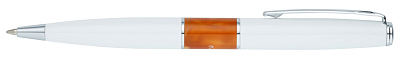 Ручка шариковая Pierre Cardin LIBRA, цвет - белый и оранжевый. Упаковка В