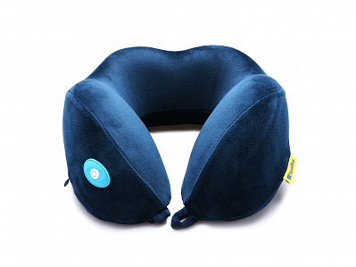 Подушка для путешествий со встроенным массажером Massage Tranquility Pillow (Синий)