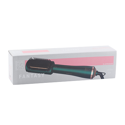 Фен-расческа с нагревающимися зубцами DEWAL BEAUTY Fantasy, 500Вт, зеленая
