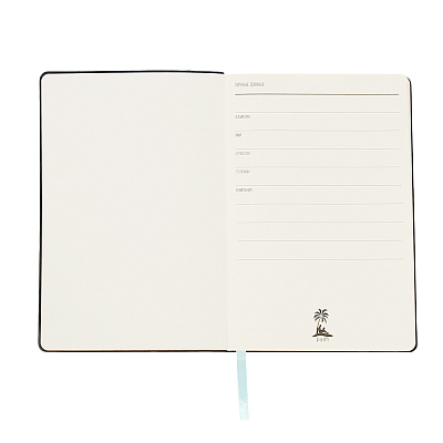 Ежедневник A5 недатированный Simflex в мягком переплёте, бирюзовый