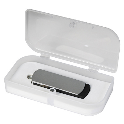 USB Флешка Элеганте (Elegante) 16 Gb, черный, в подарочной упаковке (Черный, серебряный)