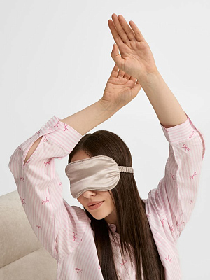 Двухстороняя маска для сна Veluto, серая