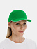 Бейсболка Classic 2.0, ярко-зеленая с белым кантом - Фото 6