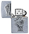 Зажигалка ZIPPO Dead Mans Hand с покрытием Street Chrome, латунь/сталь, серебристая, 38x13x57 мм - Фото 4