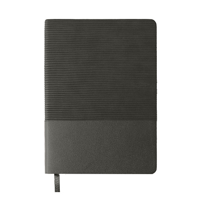 Ежедневник недатированный RIFF, серый, формат А5, блок в линейку
