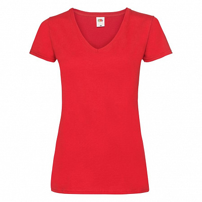 Футболка женская LADY FIT V-NECK T 210 (Красный)