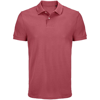 Рубашка поло унисекс Pacific, белая (Розовый)