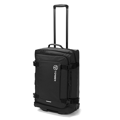 Сумка на колесах TORBER Mobi, чёрный, полиэстер 900D с PU покрытием, 60 х 38 х 25,5 см, 57 л