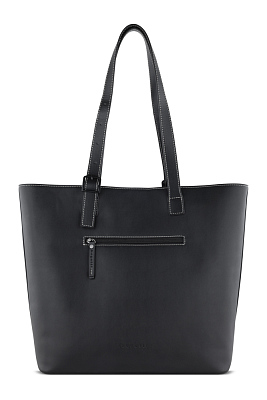 Сумка-шоппер женская BUGATTI Zita, черная, полиуретан, 47 x 18 x 35 см