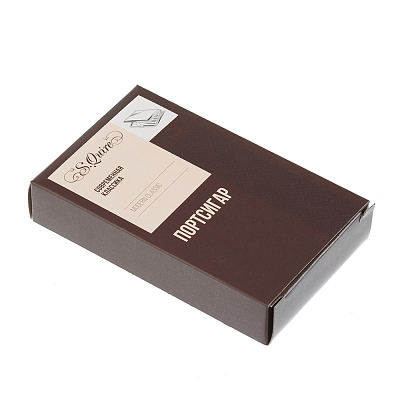 Портсигар S.Quire, нержавеющая сталь, искуственная кожа, бордовый, 7,4х11,5х1,8 см