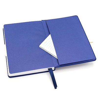 Блокнот A5 Veles в твёрдом переплёте, тёмно-синий