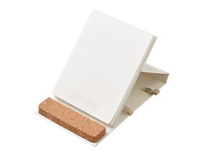 Блокнот А6 Milky S с подставкой из пробки