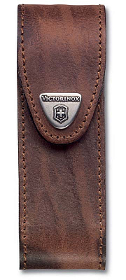 Чехол на ремень VICTORINOX для ножей 111 мм толщиной 4-6 уровней, кожаный  (Коричневый)