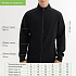 Толстовка на молнии Астин (Astin) черная, размер XXXL - Фото 4