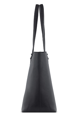 Бизнес-шоппер женский наплечный BUGATTI Luna, черный, полиуретан, 47 х 18 х 34 см