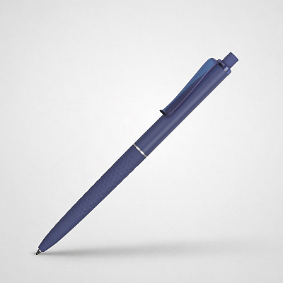 Ручка пластиковая soft-touch шариковая Plane (Синий)