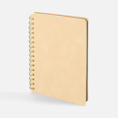 Ежедневник Spiral, недатированный, бежевый