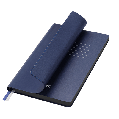 Ежедневник Мун Ривер (Moon River) недатированный, синий (Синий, бежевый, серый)