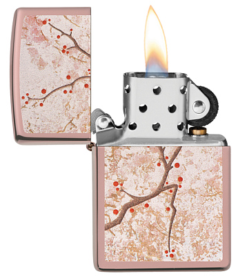 Зажигалка ZIPPO Eastern с покрытием High Polish Rose Gold, латунь/сталь, розовое золото, 38x13x57 мм