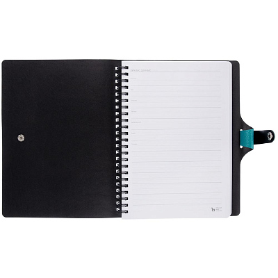 Ежедневник Strep Front на заказ, недатированный, бирюзовый