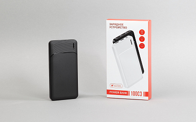 Зарядное устройство "Ten" 10000 mAh, черный