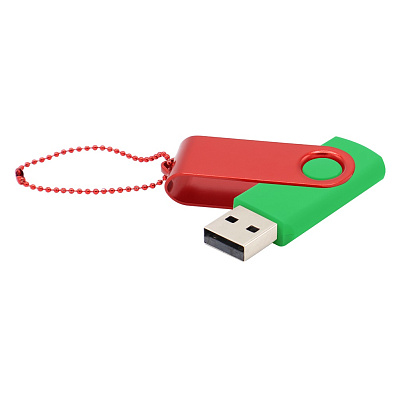 Флешка Designer To Go 2.0 USB 16Gb  (Зеленый/красный)