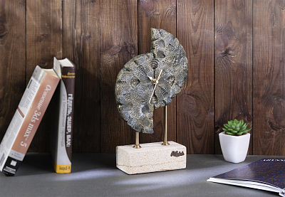 Часы "Раковины", зеленый