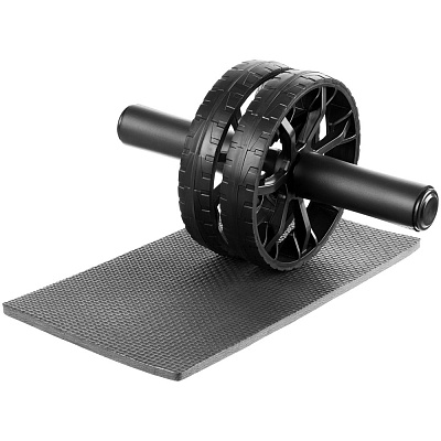 Ролик для пресса с ковриком Presswork, черный (Чёрный)