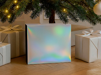 Подарочная коробка с голографическим шубером Aurora, L