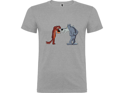 Футболка Жил-был Пес мужская (Серый меланж)