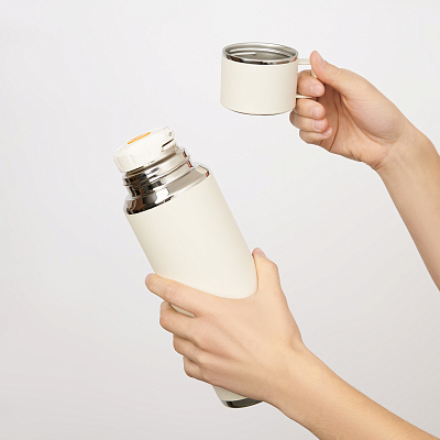 Термос Oslo, бежевый