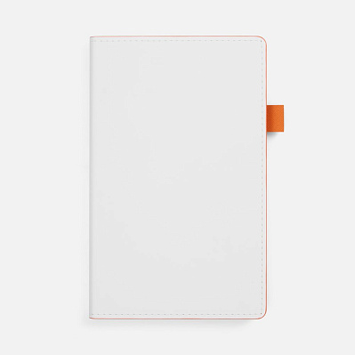 Ежедневник White Shall, недатированный, бело-оранжевый (Оранжевый)